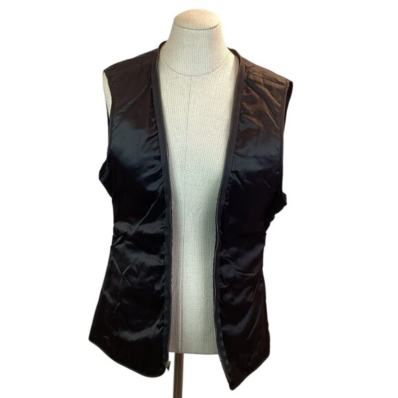 Leather Limited Genuine Leather Jacket Womens Large Black Thermolite Insulation - Picture 16 of 16